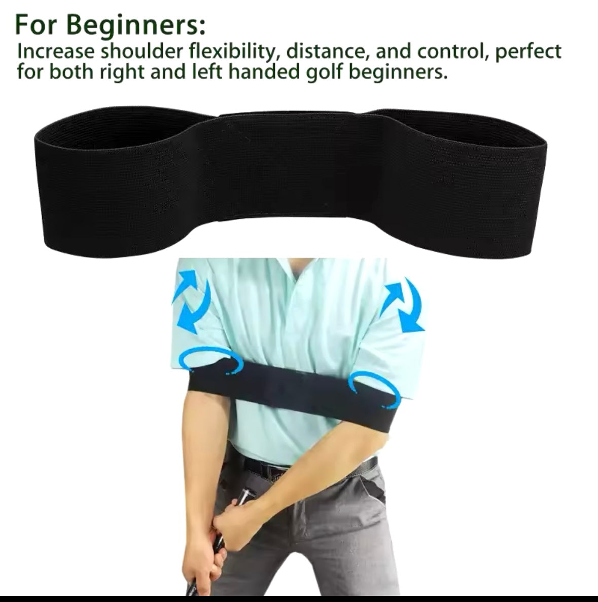 Elastic Golf Swing Trainer Arm Band, Golf Corrector For Men Women Beginners